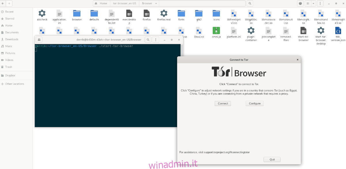 Pacchetto Tor Browser su Ubuntu