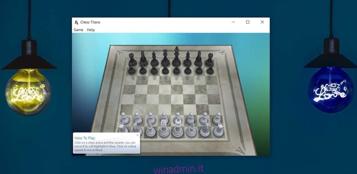 Chess Titans su Windows 10
