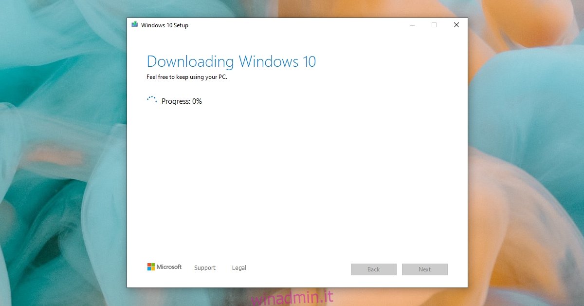 Lo strumento di creazione multimediale non funziona in Windows 10