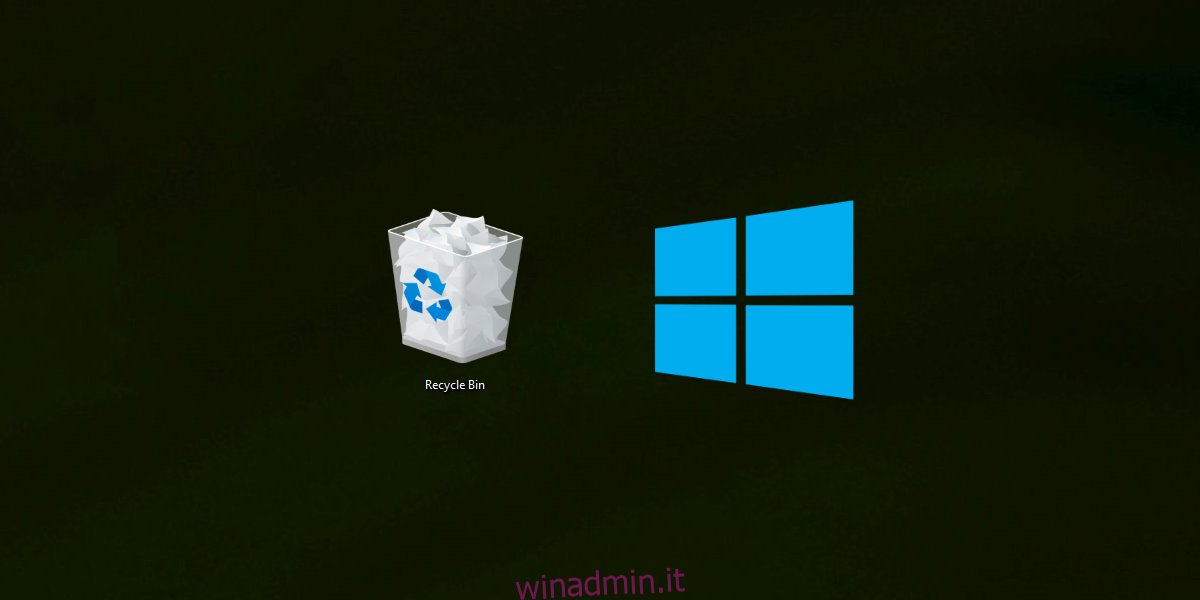 Elementi eliminati di Windows 10 mancanti dal cestino