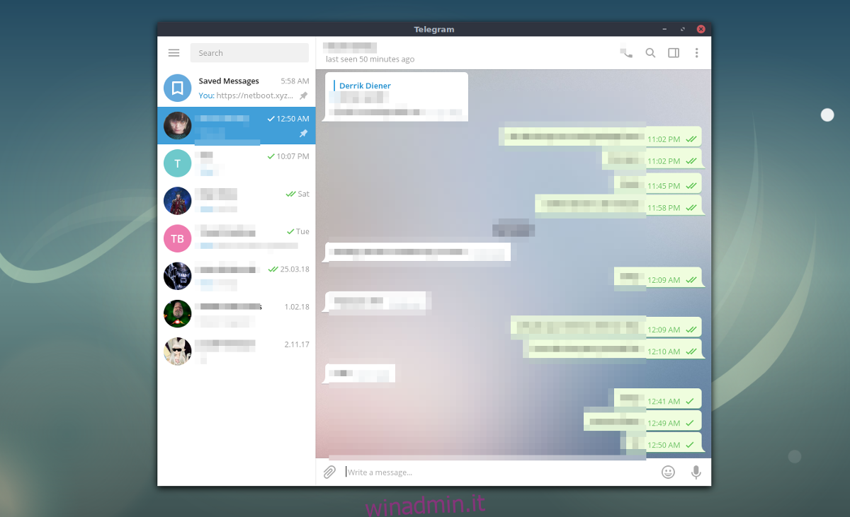   aggiorna l'app linux di Telegram