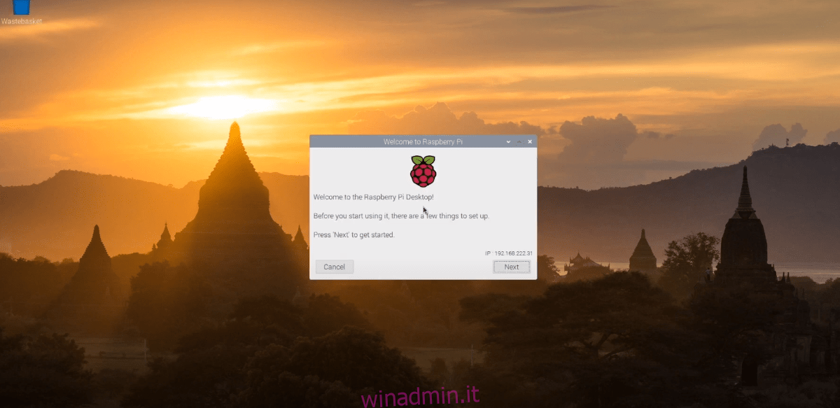 installa il sistema operativo Raspberry Pi con il desktop