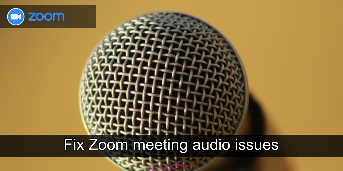 risolvere i problemi audio della riunione Zoom meeting