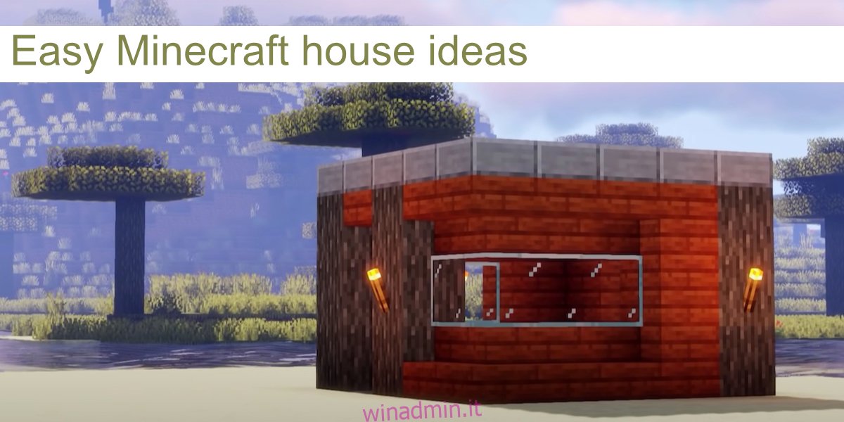 idee facili per la casa di Minecraft