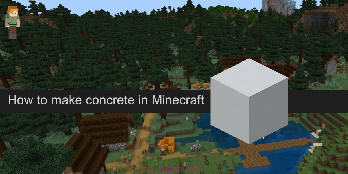 cemento in minecraft