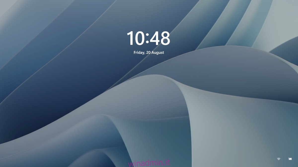 sfondo della schermata di blocco in Windows 11