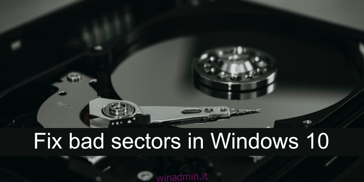 correggere i settori danneggiati in Windows 10