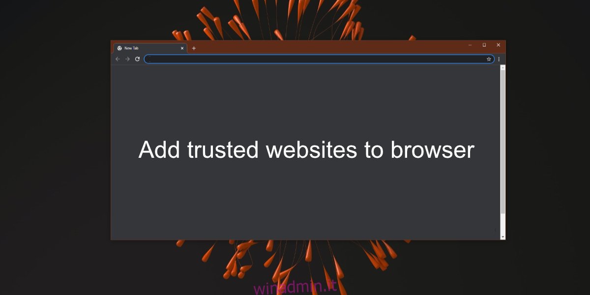browser di siti Web affidabili