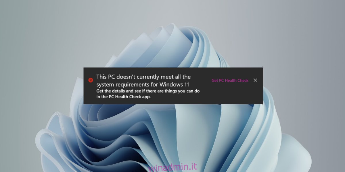 Windows 11 senza TPM