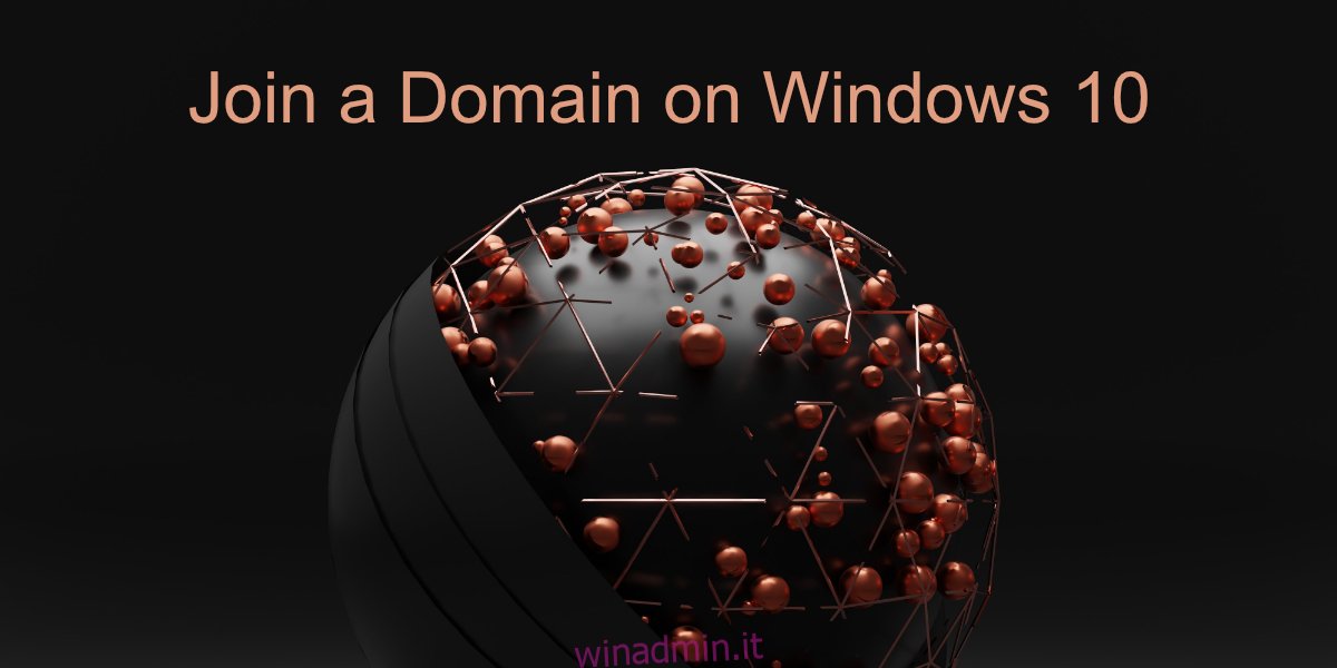 unisciti a un dominio su Windows 10
