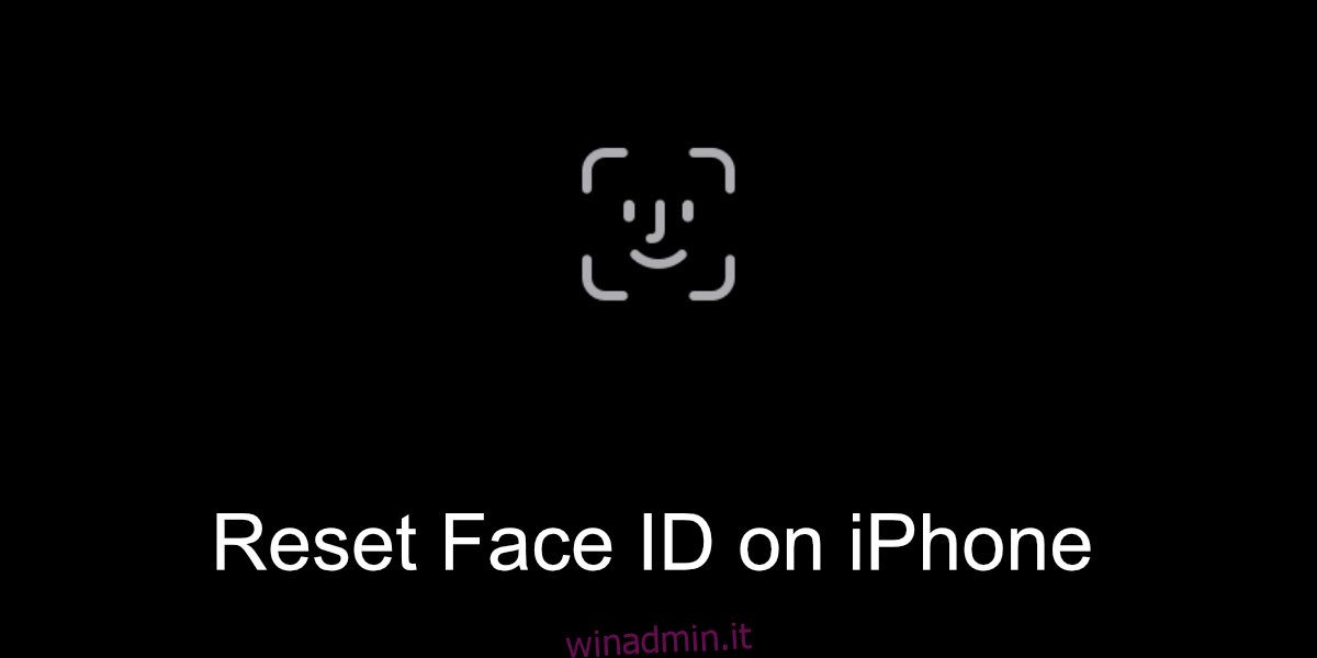 ripristinare Face ID su iPhone