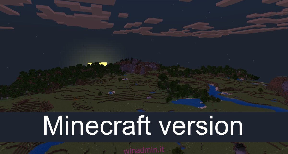 Versione Minecraft