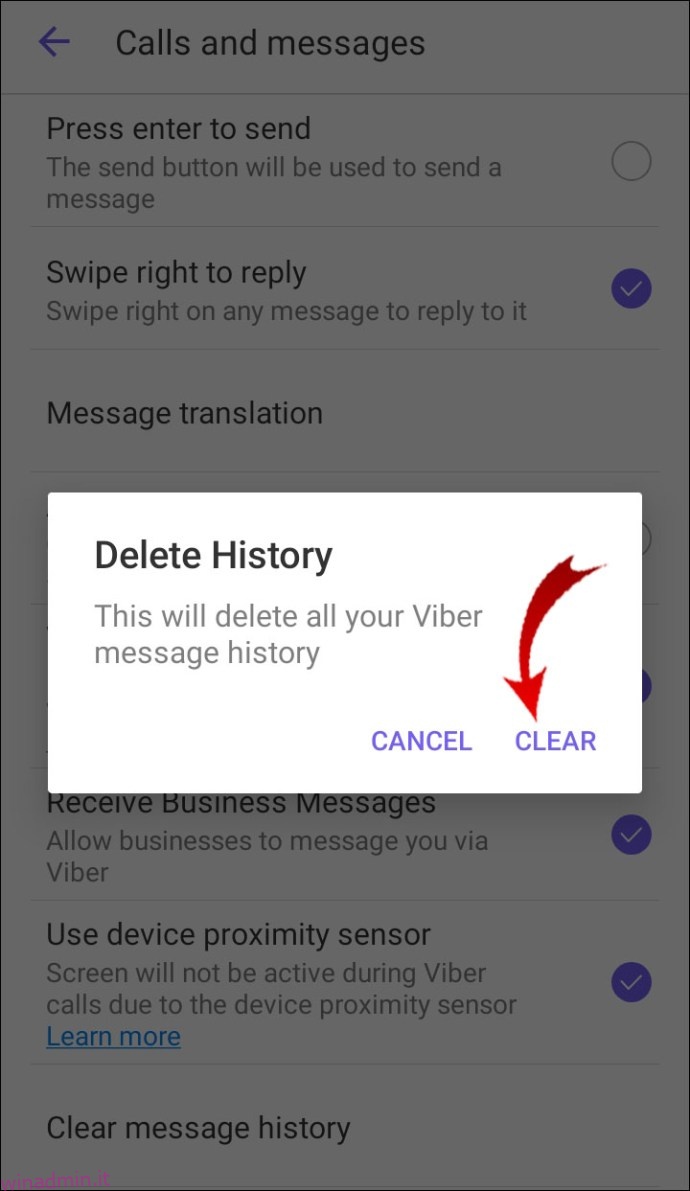 Cancellando chat viber su cellulare si cancella dal pc
