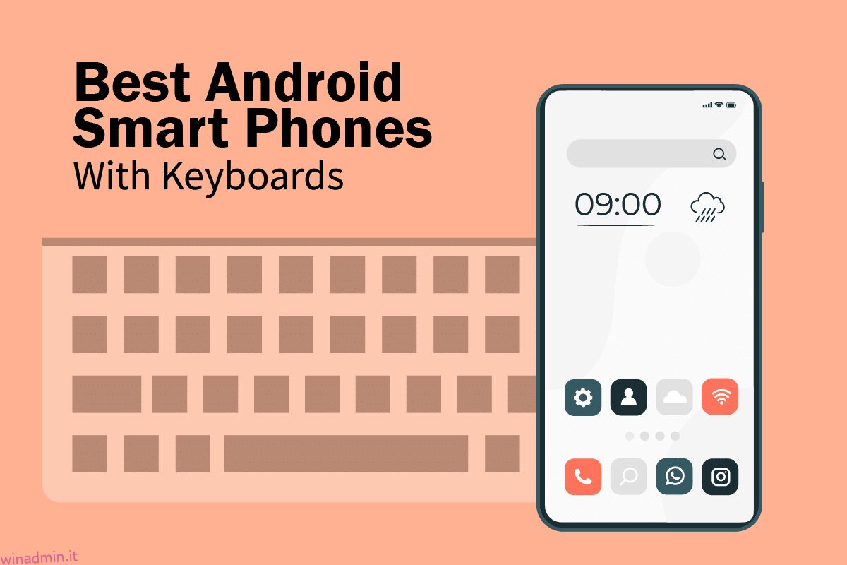 I migliori smartphone Android con tastiere